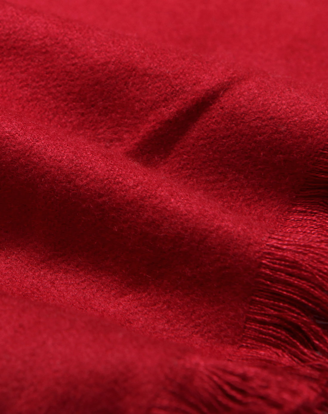 女款丝柔纯红简约百搭休闲围巾