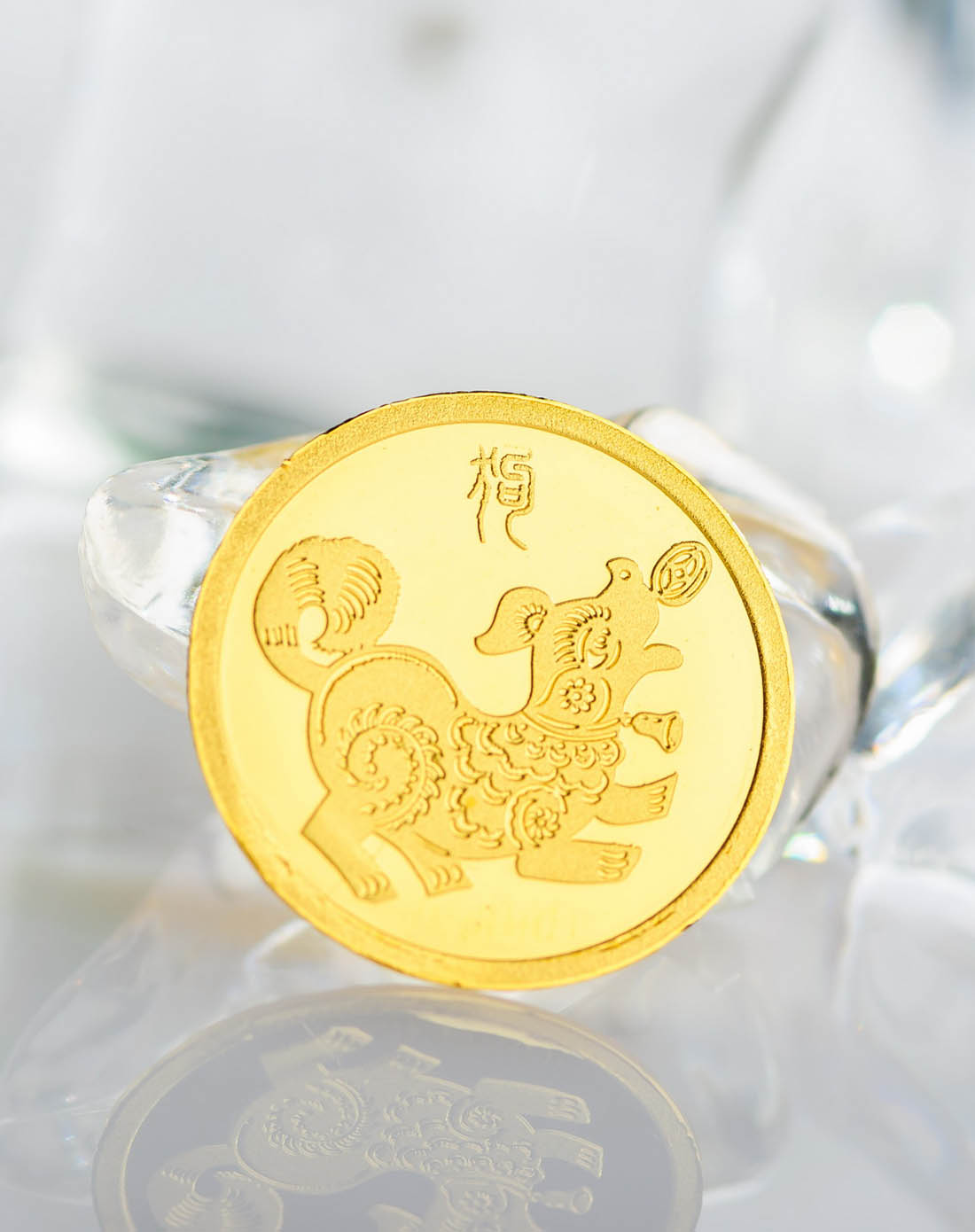 > 投资系列生肖鸿运(狗)足金/黄金2克金币/金钱币(计价)