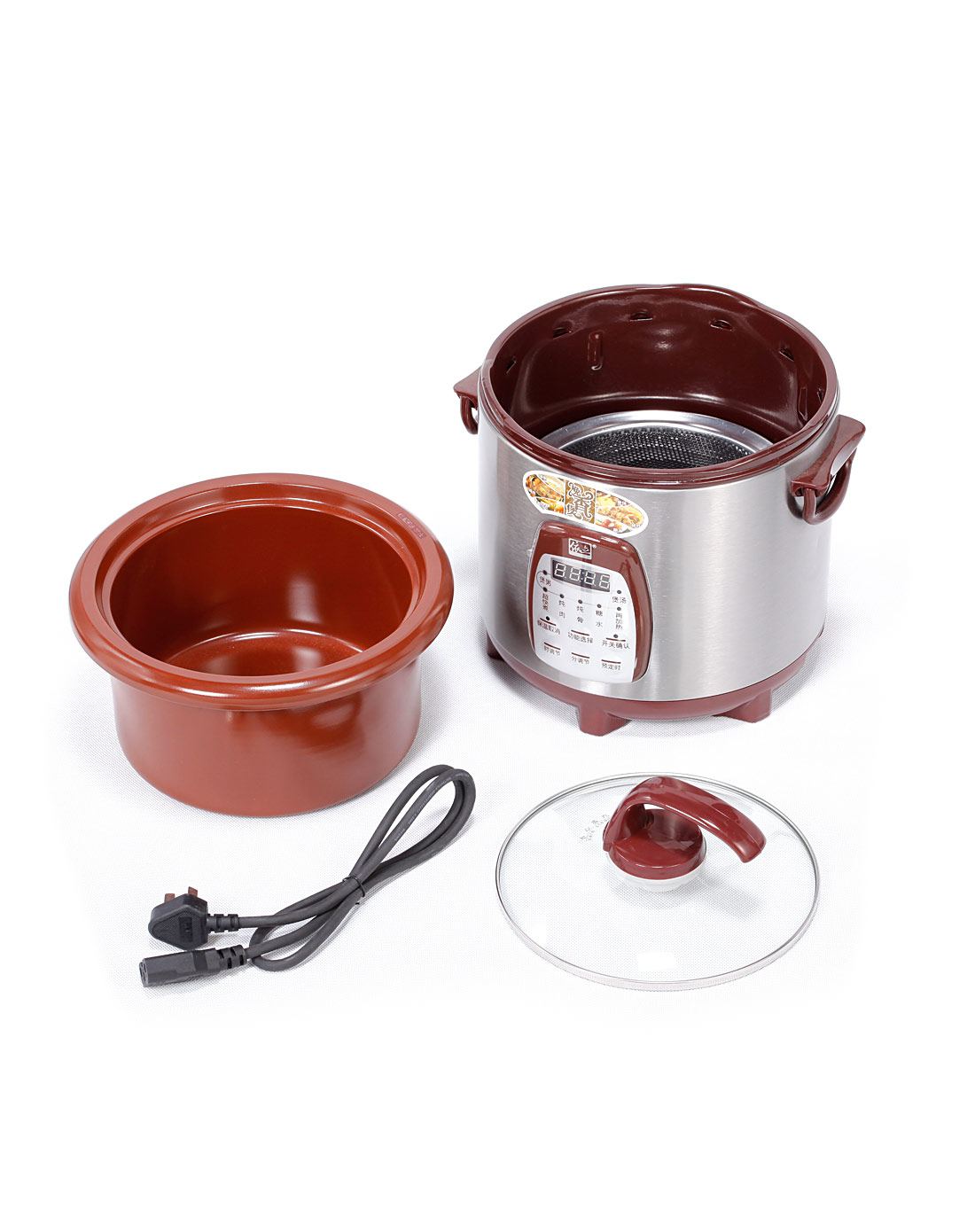 依立4.8l电脑紫砂电炖锅/汤粥煲
