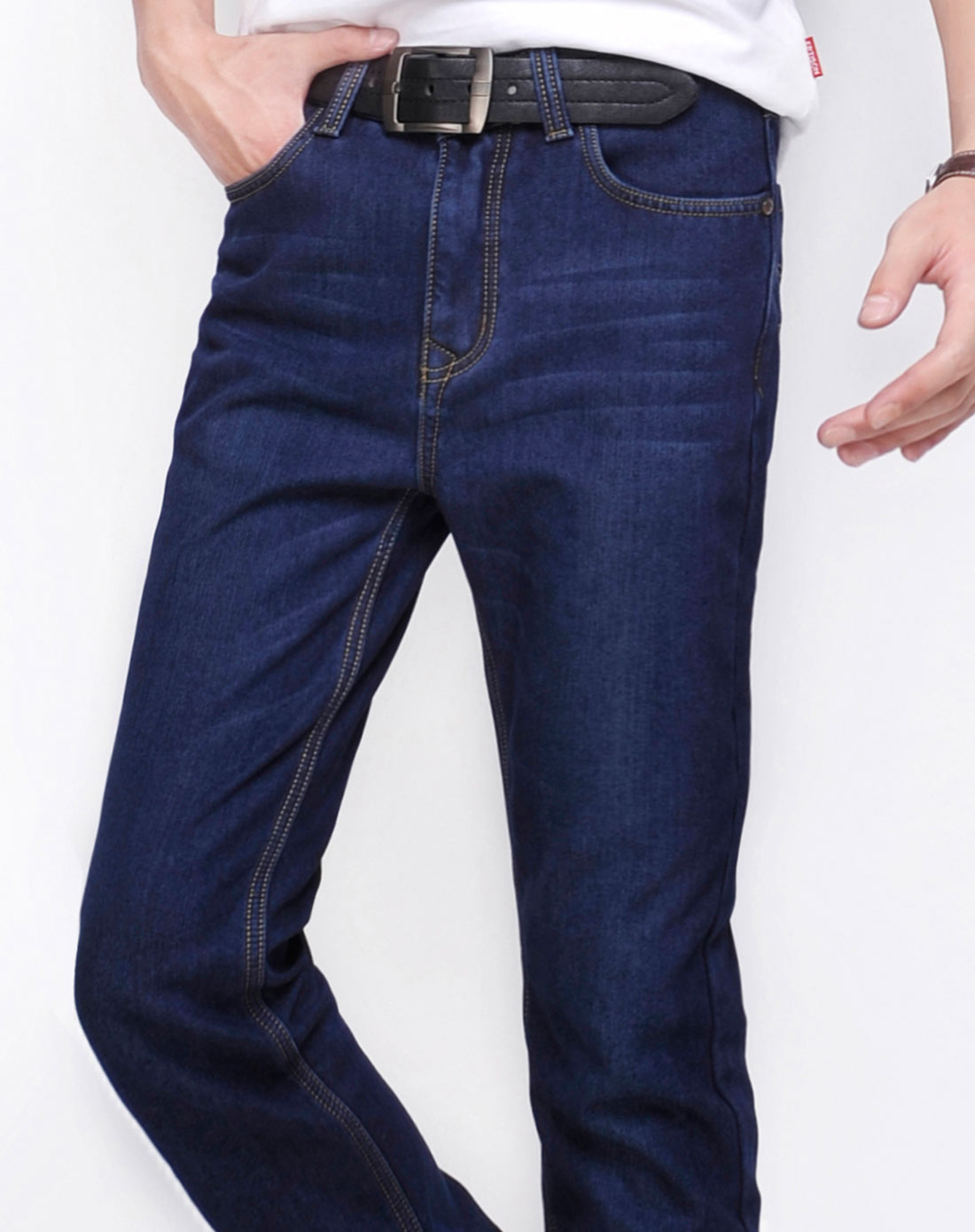 男款深蓝色4牛仔裤