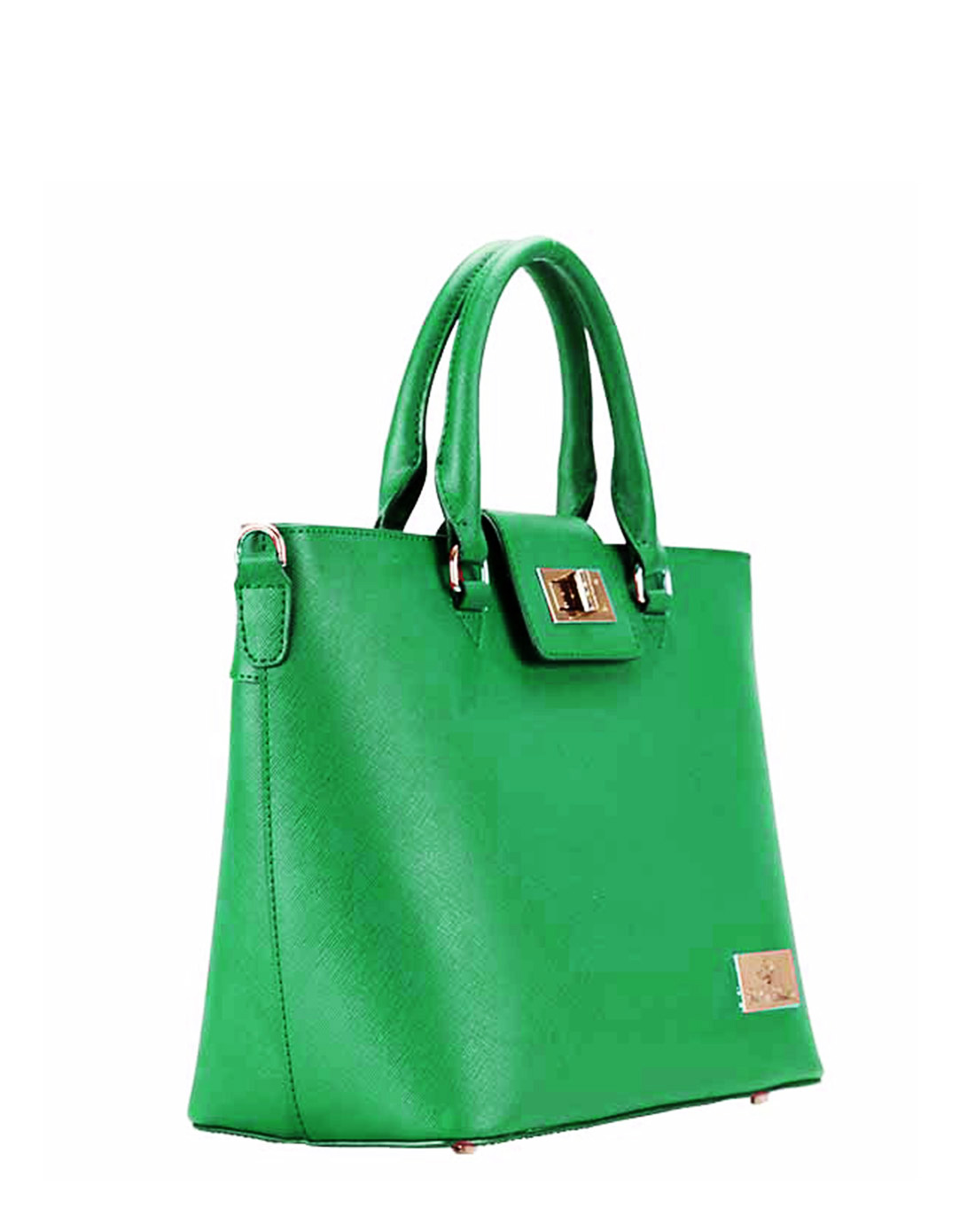 传世系列绿色头层牛皮两用包