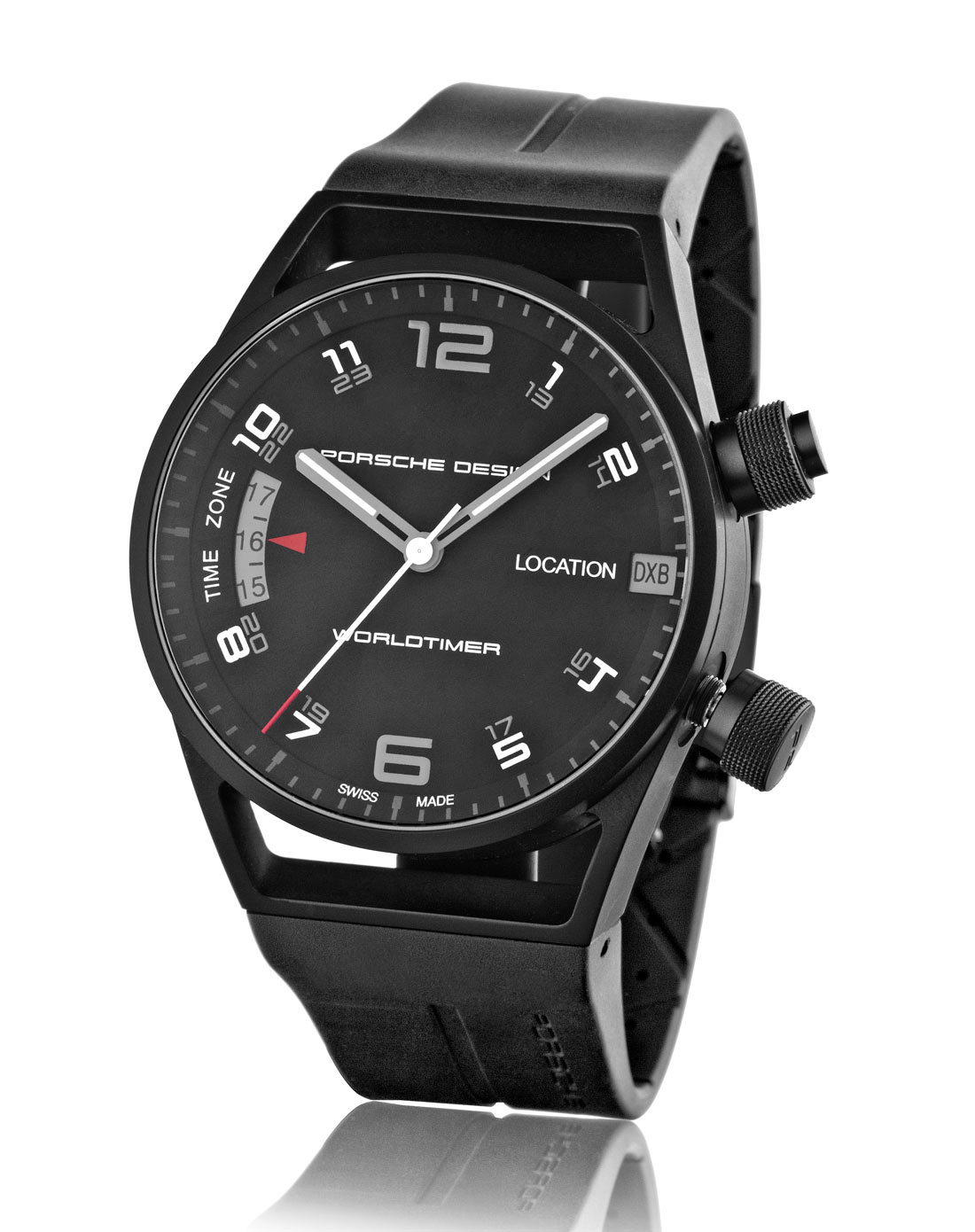 保时捷设计p6750 多时区自动机械腕表6750.13.44.1180_唯品会