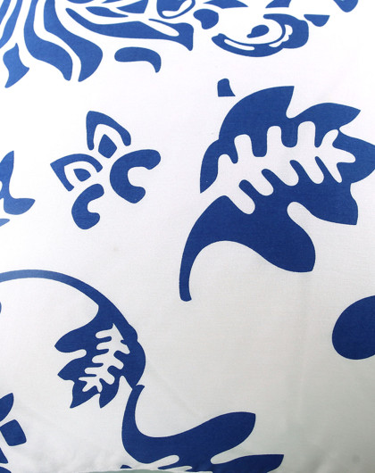 全棉活性印花靠垫(含芯)45×45cm—青花瓷