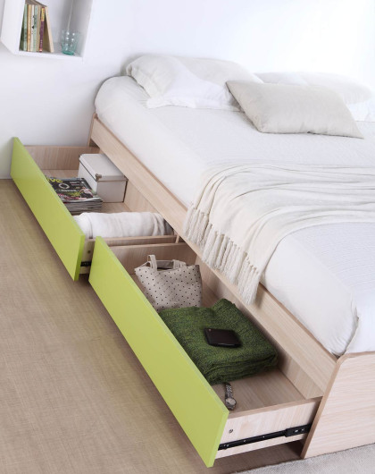 1.2米储物抽屉床 翻板床