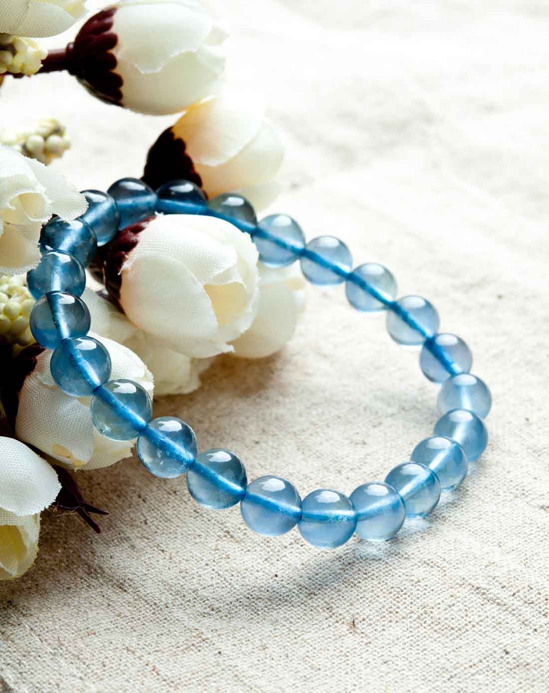 3a级蓝萤石手串