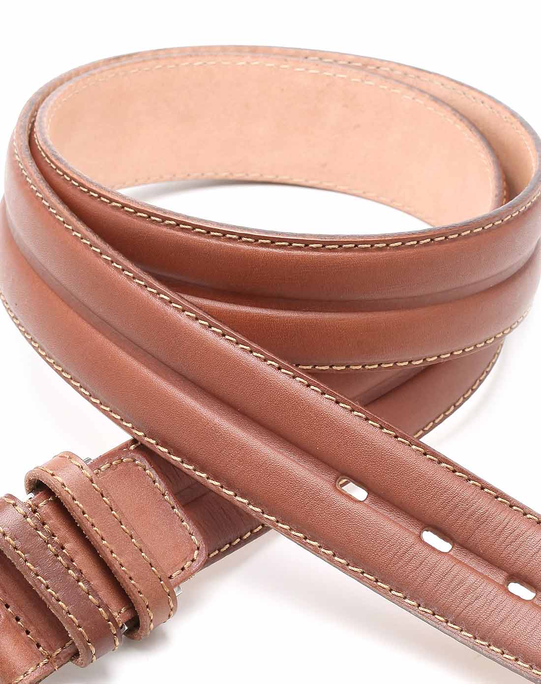 男款牛皮深棕皮带