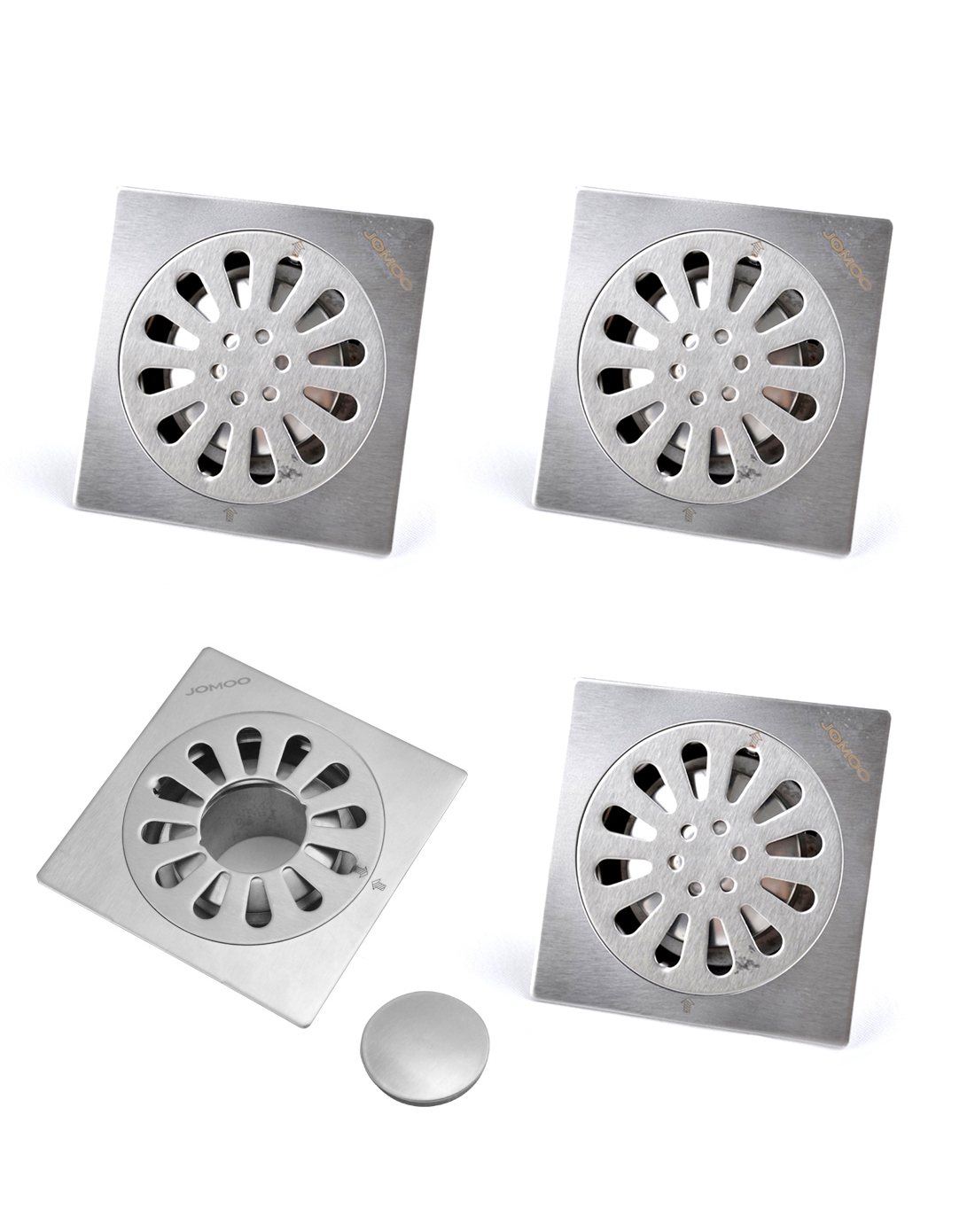 不锈钢地漏组合3个普通地漏 1个洗衣地漏(3 1)