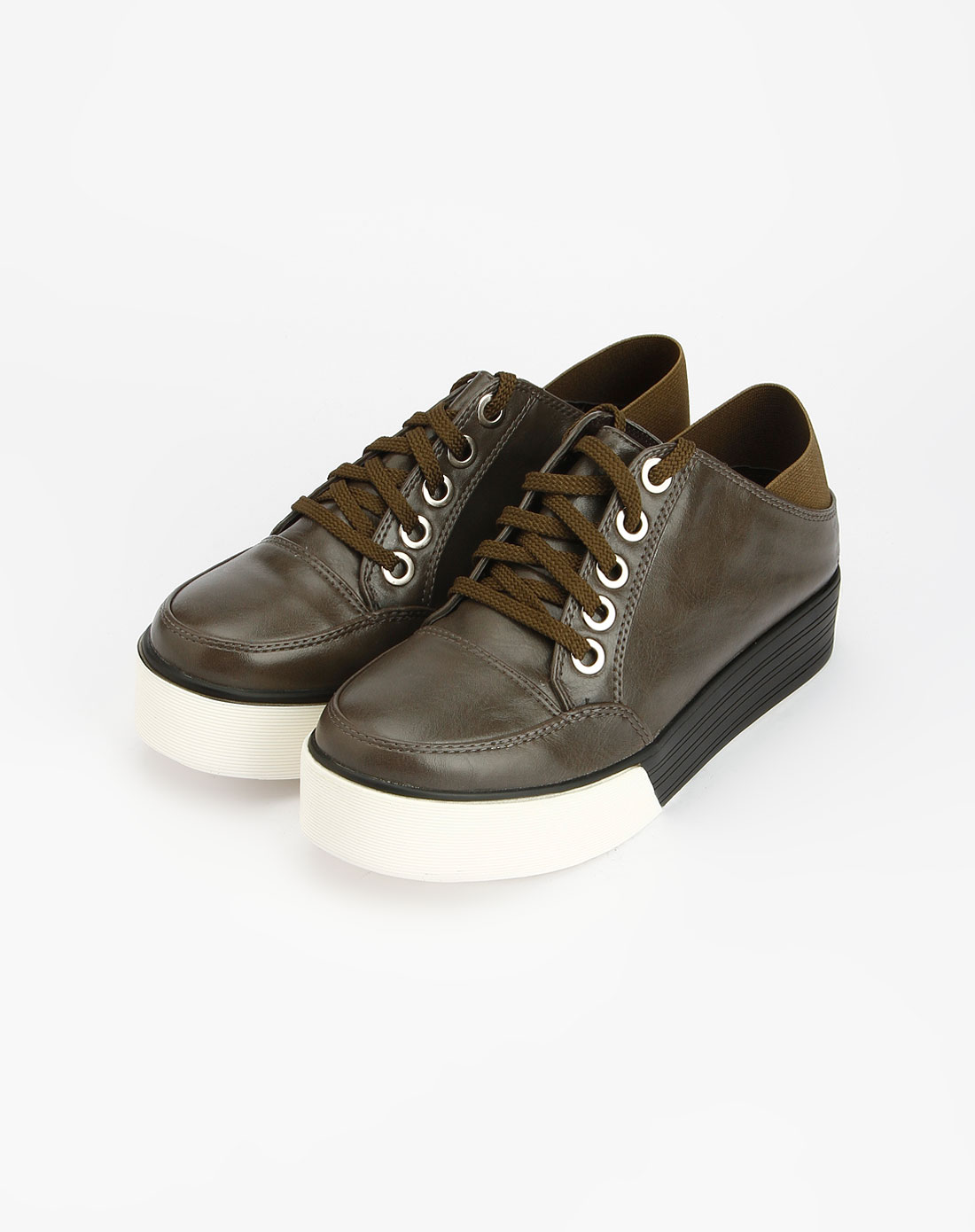 69sixtynine 女款卡其色pu鞋