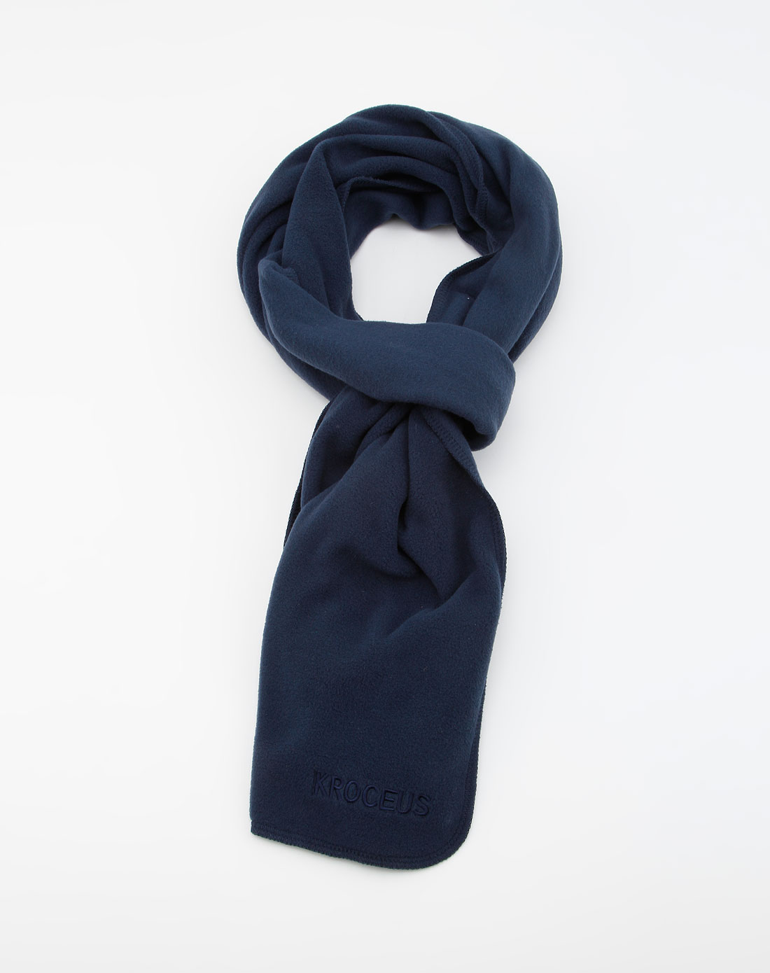 中性藏青色围巾