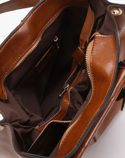 makko女士牛油皮简约风手挽包