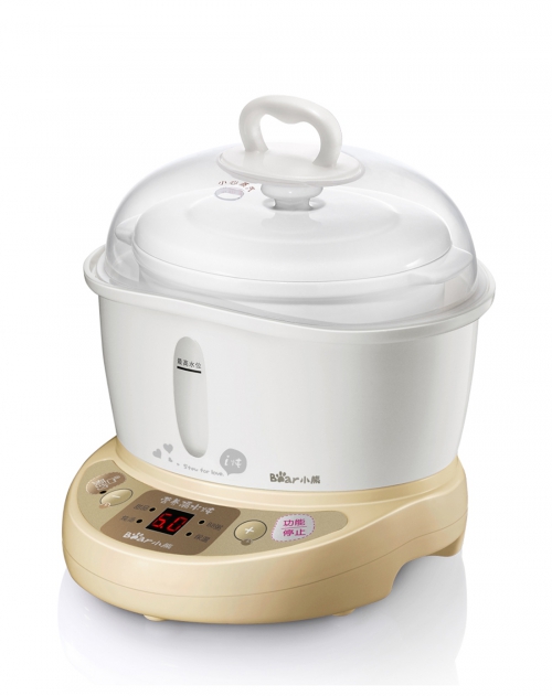 小熊 微电脑带预约隔水炖电炖盅bb煲0.8l,微电脑带预约