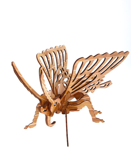 diy木制拼图蝴蝶