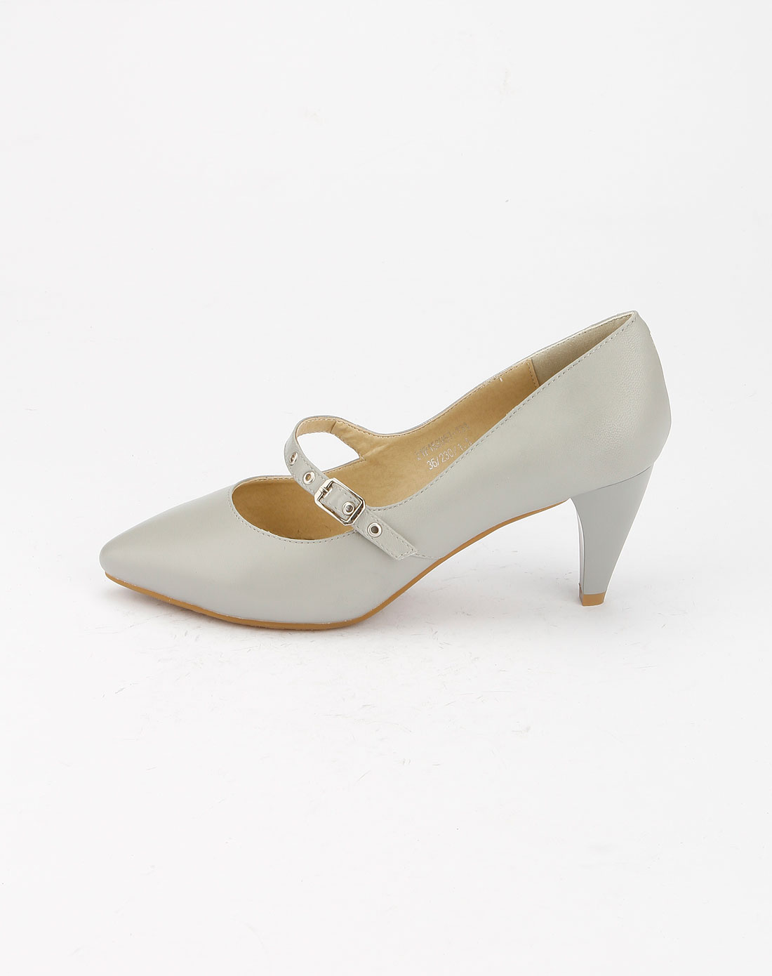 芭迪patty女鞋专场 芭迪 灰色尖嘴高跟鞋