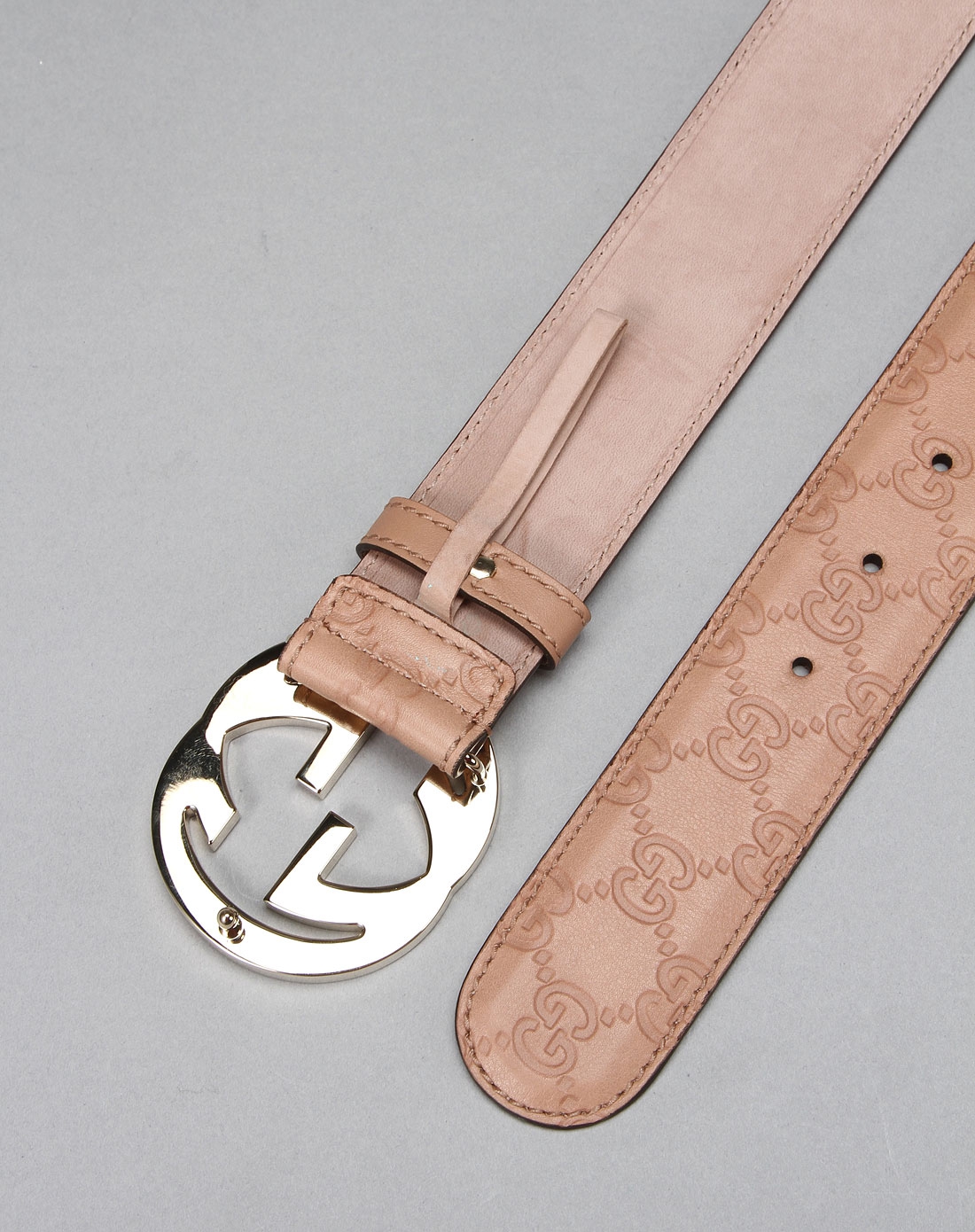 价到底第五波gucci 女士皮革双glogo印花腰带114876-a61g-2729_唯品会