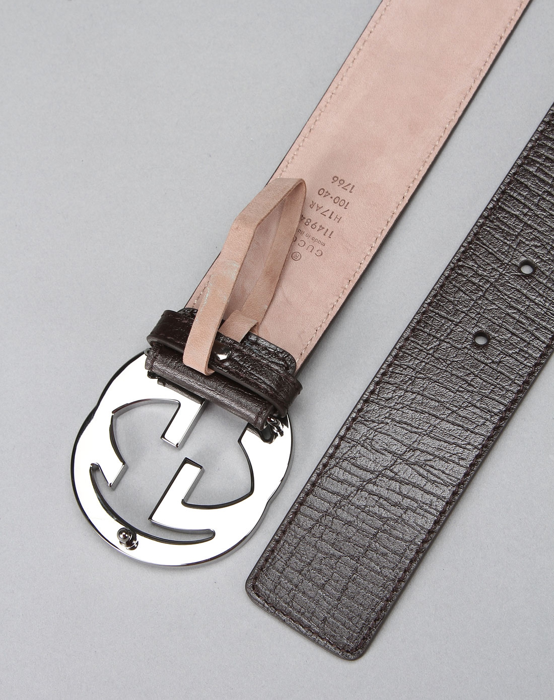 腰带专场gucci 男士帆布条纹双g logo腰带114984-17ar-2061_唯品会