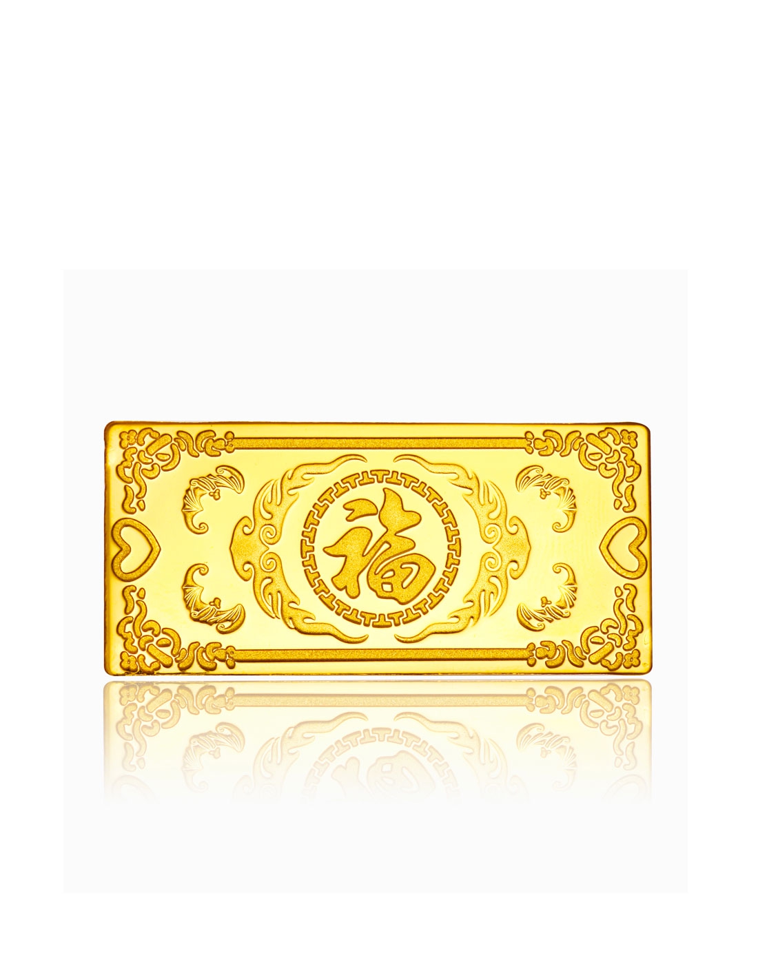 萃华cui hua珠宝专场-24k黄金千足金999百福投资金条 2克