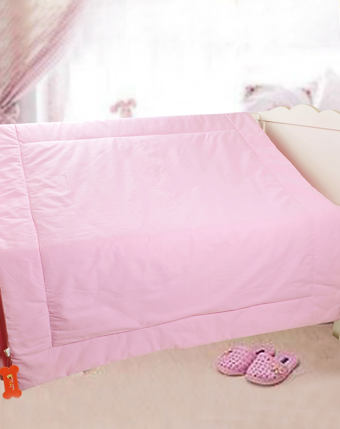 中性粉色小鹿斑比被子