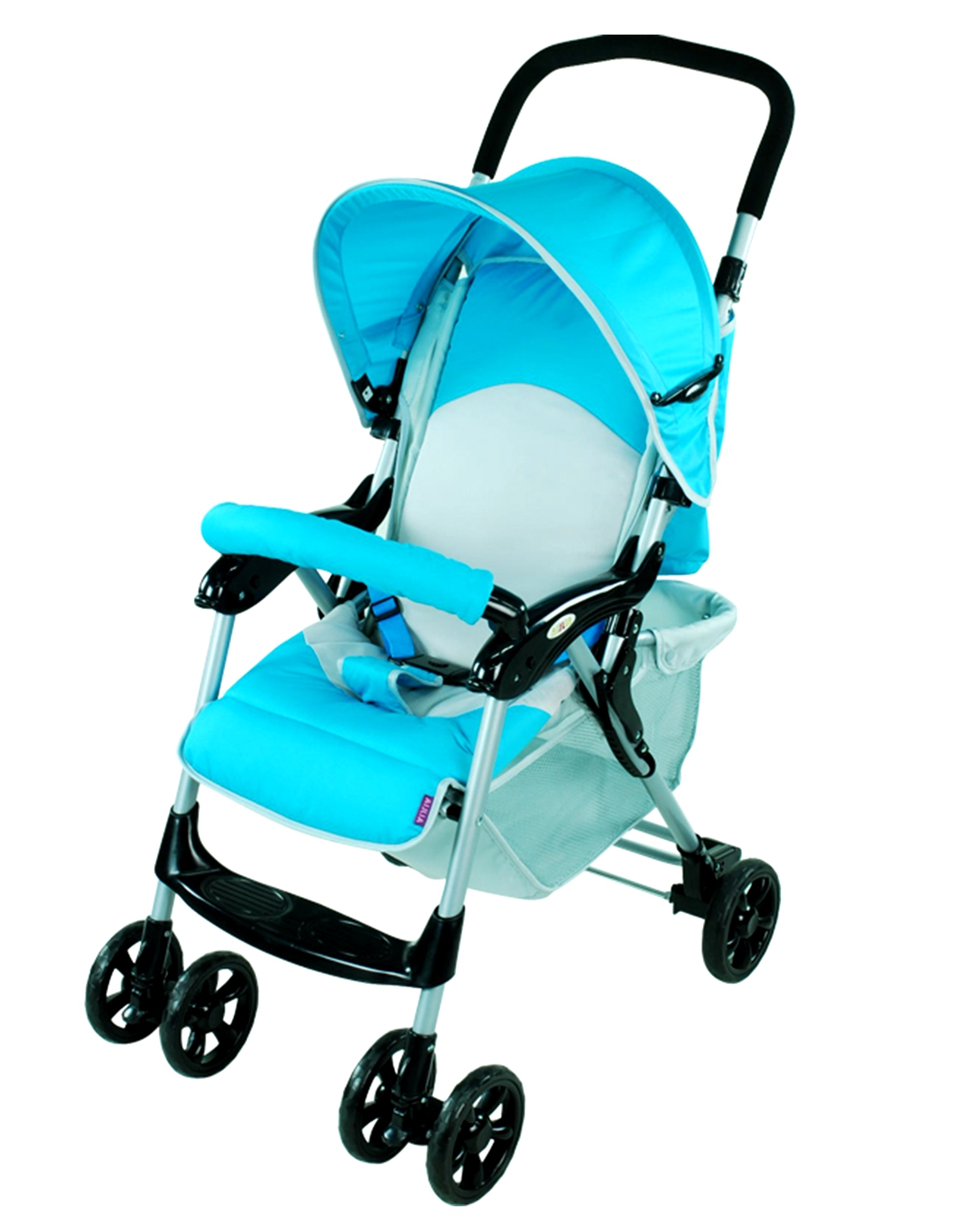 爱丽儿宝贝aillia婴儿推车舒适系列经济型可调节湖蓝色s968
