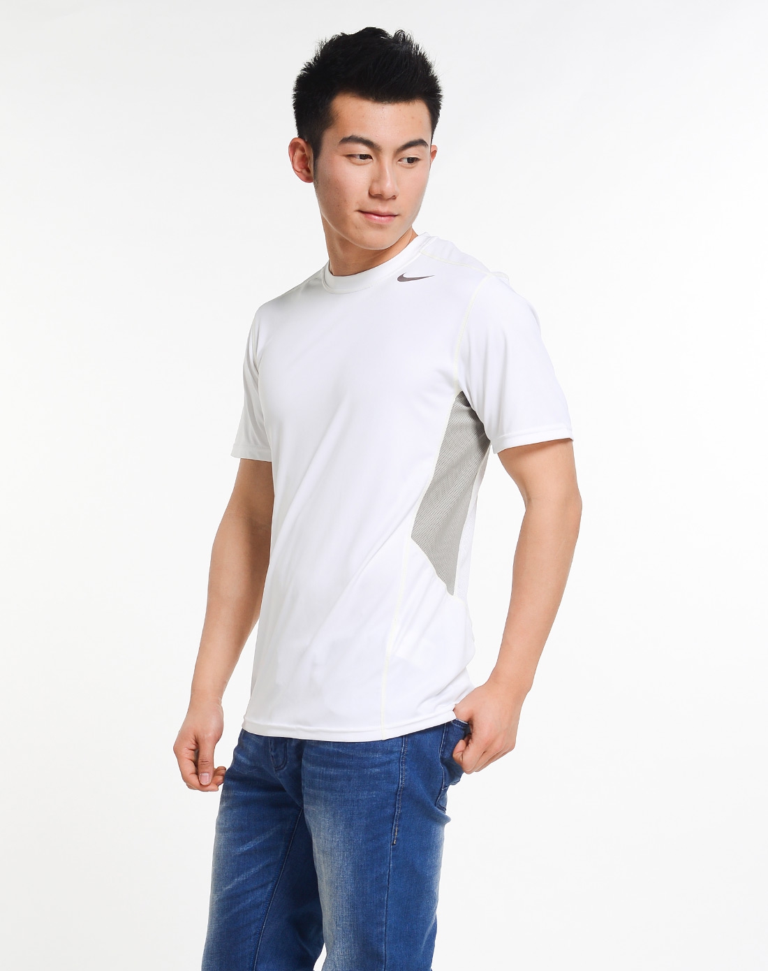 耐克nike男装专场-男子白色短袖t恤