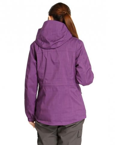 女款绛紫色埃尔斯三穿冲锋衣