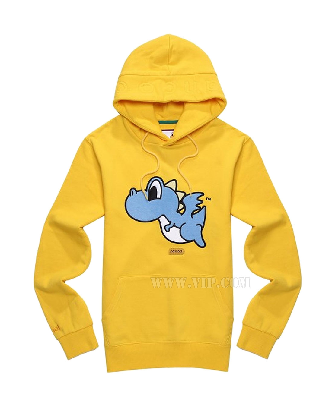 pancoat 中性小飞龙卡通图案连帽卫衣(黄色)_ppohahd03uy2