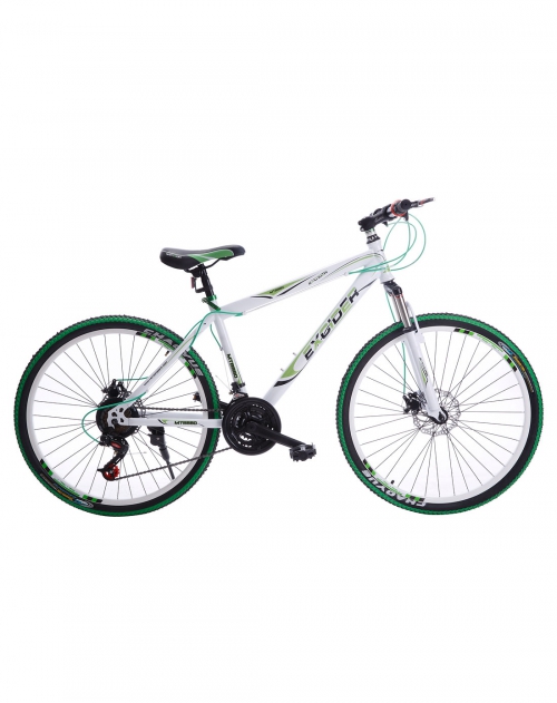 vmax 绿色26寸前减震21速碟刹山地自行车