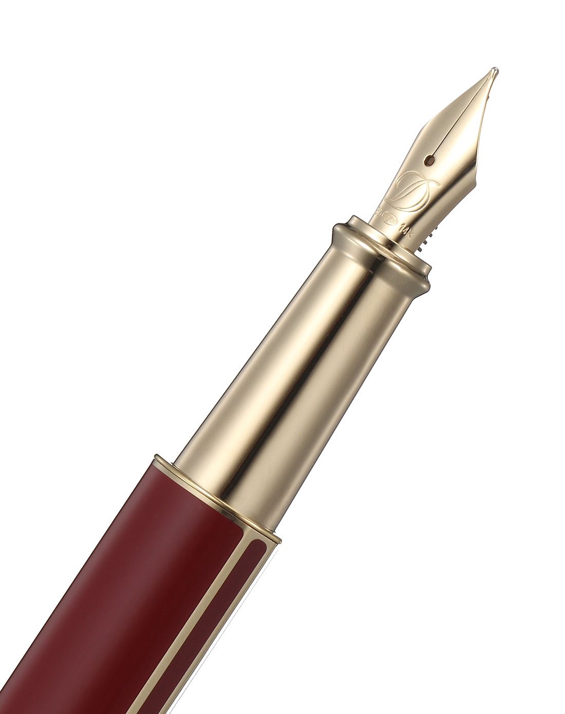 都彭s.t.dupont名品专场-中性钢笔红色