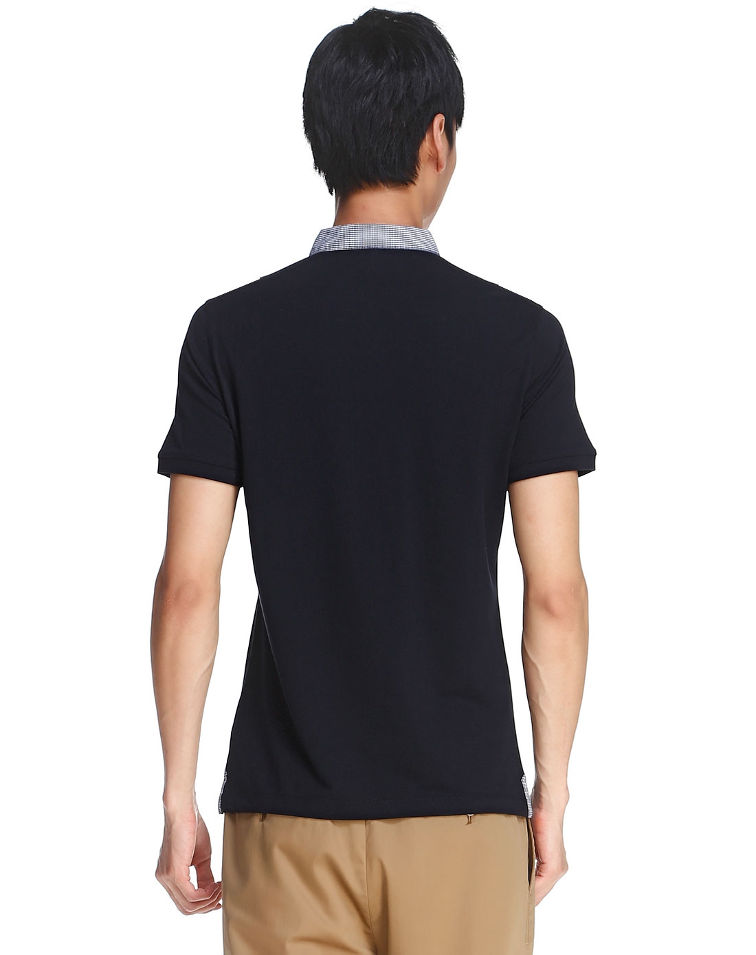 迈林61凯瑞melidocrane藏蓝色翻领短袖t恤m21203px207711_唯品会