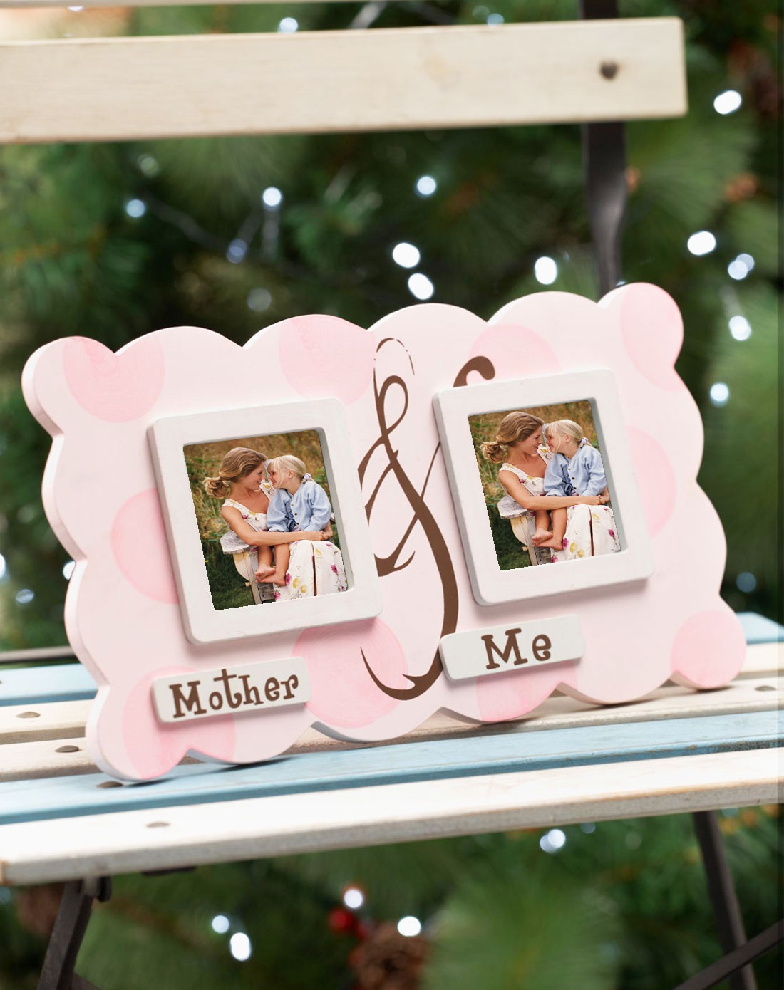 我爱妈妈环保木质双相框