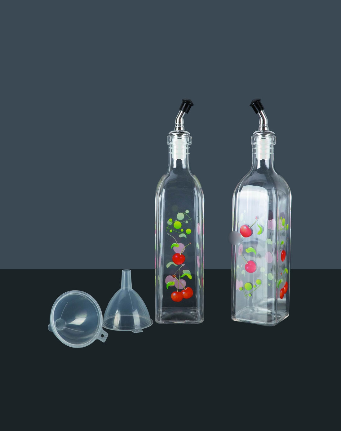 优雅主妇亚克力液体调料壶油壶大号2件套y67