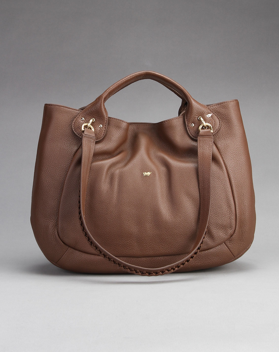 女款啡色背提包