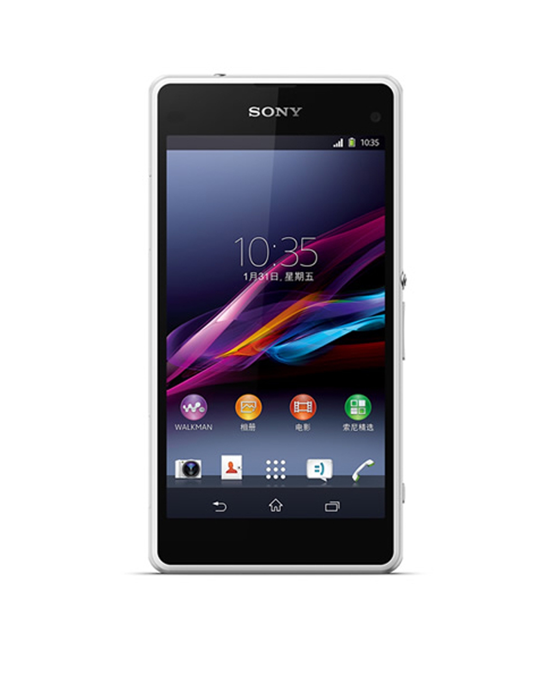 索尼手机z1mini炫彩版 m51w白