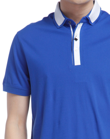 tony wear男装专场 tonywear 蓝色简约短袖polo衫