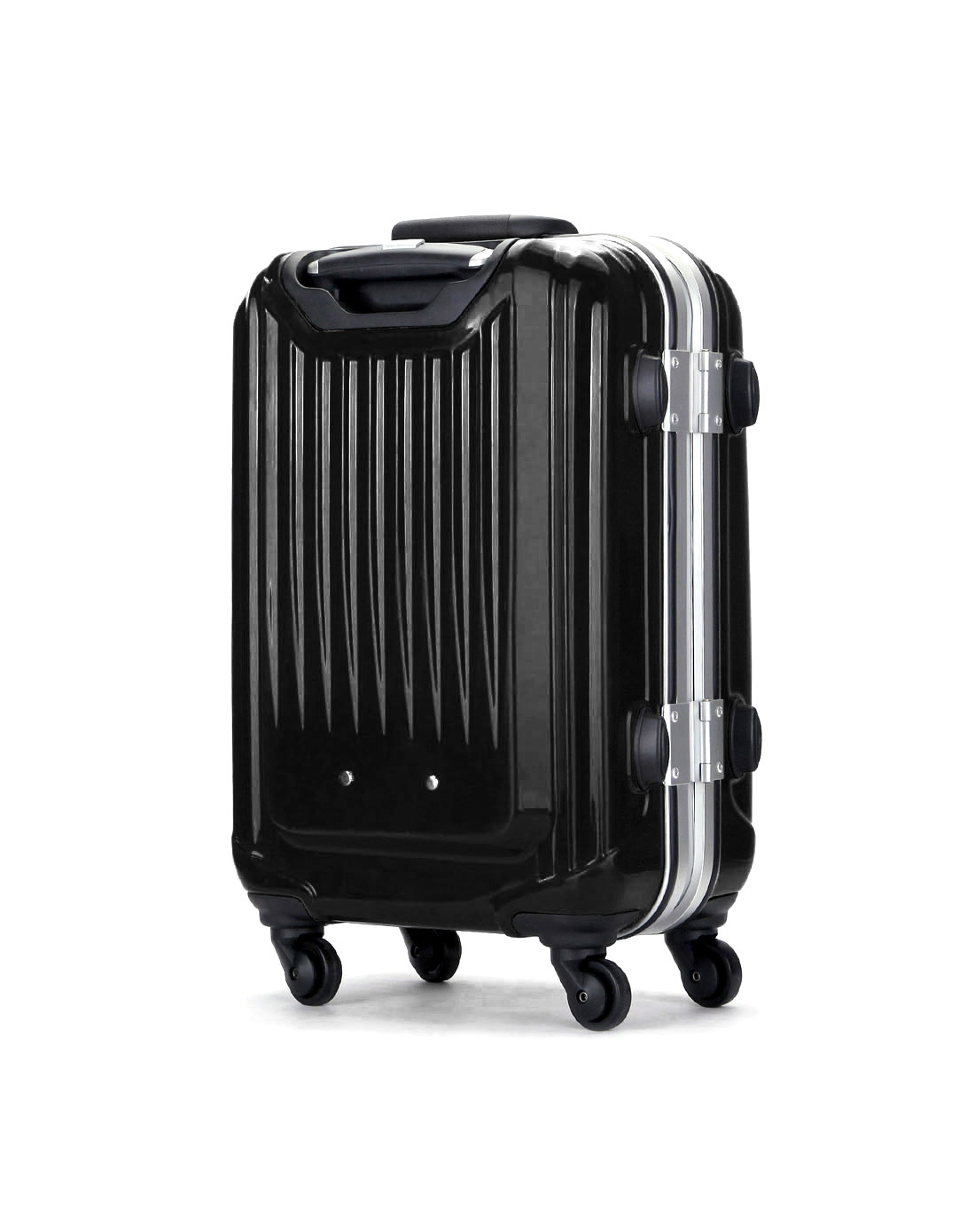 女黑色20寸全铝框架高档拉杆箱