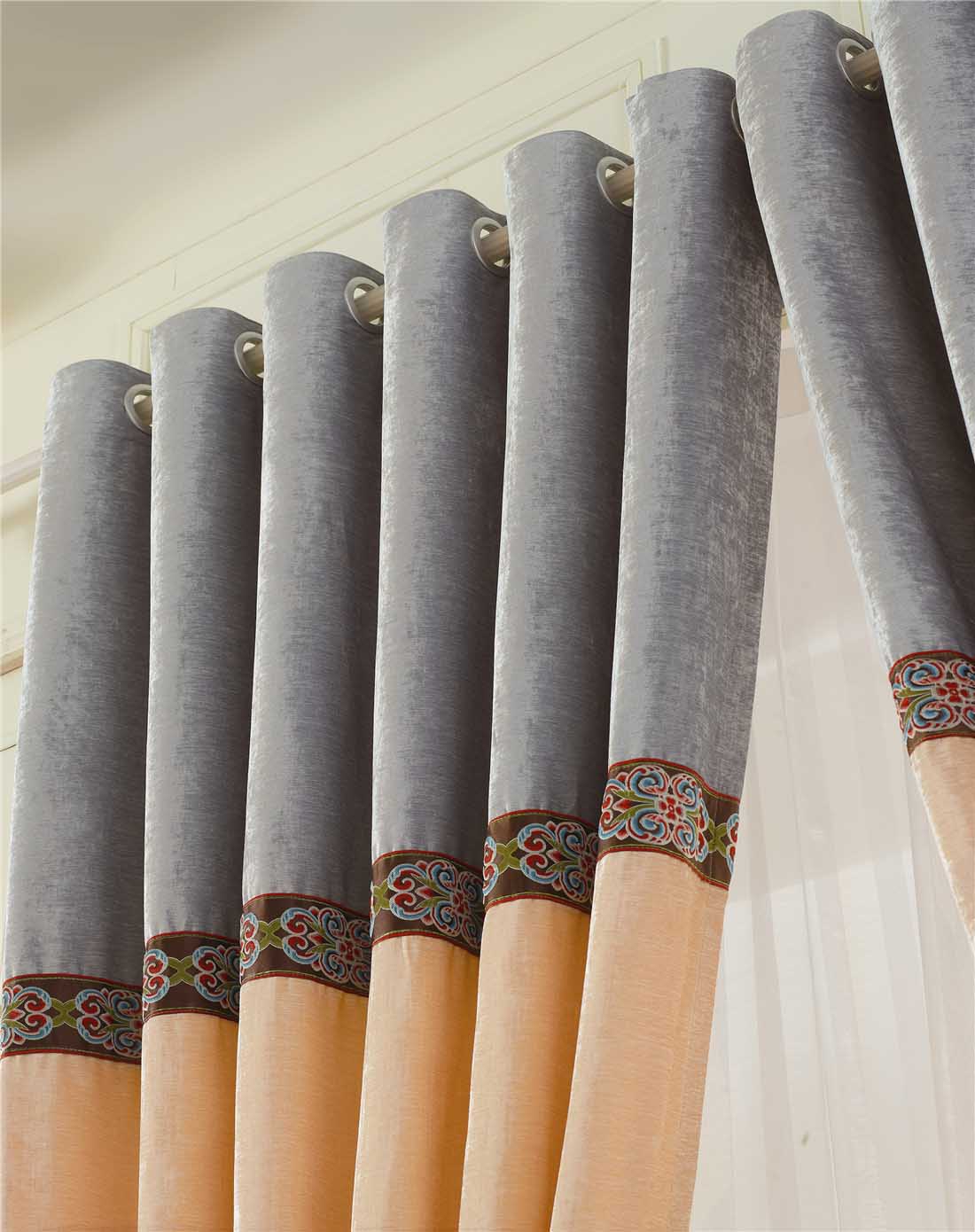 金蝉窗帘专场-温婉华庭(窗纱)400x270cm