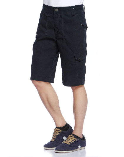 时尚简约藏青色休闲短裤