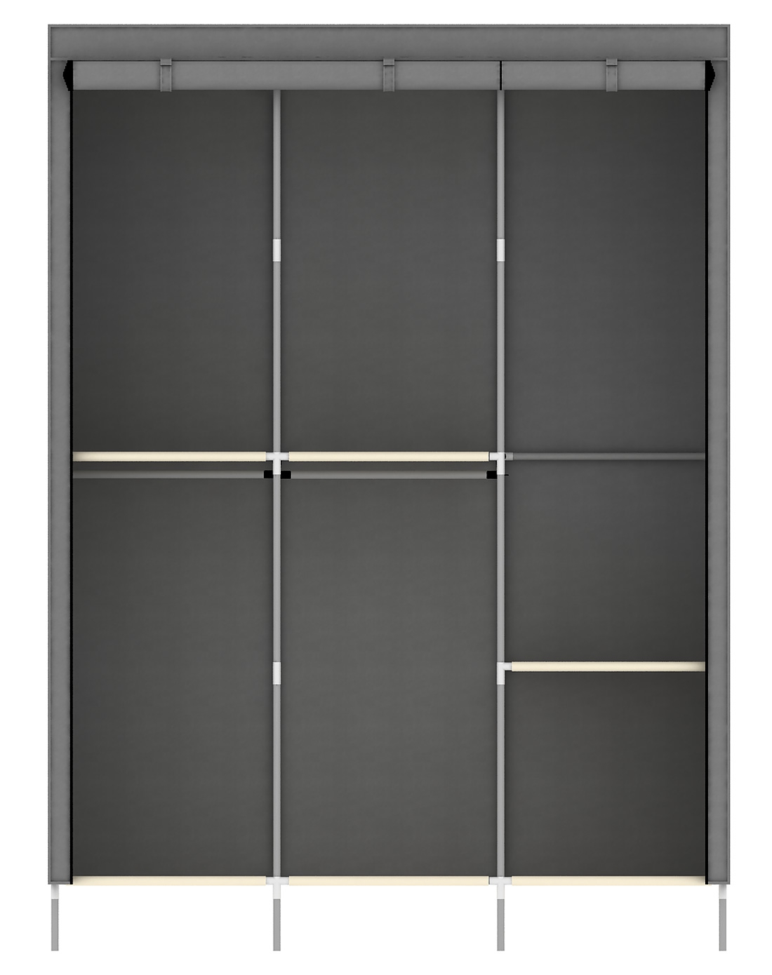 卷帘密封布衣柜银灰色