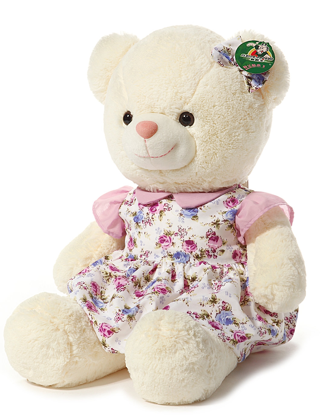 春天的色彩田紫色园熊