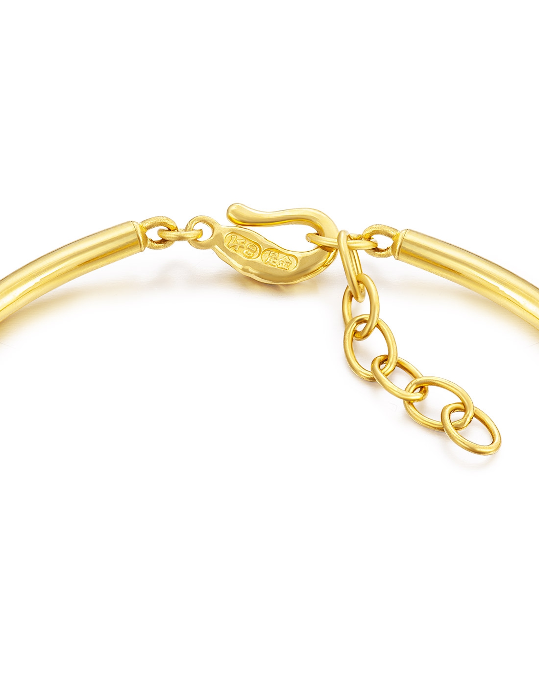 足金蔓纹花点黄金手镯(计价)12.685克