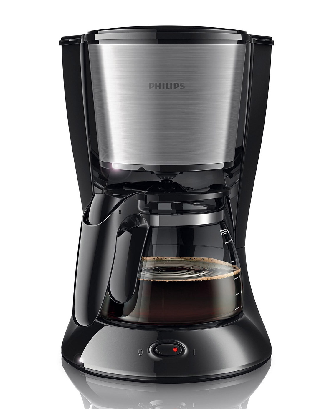 > 黑色滴漏式全自动咖啡机