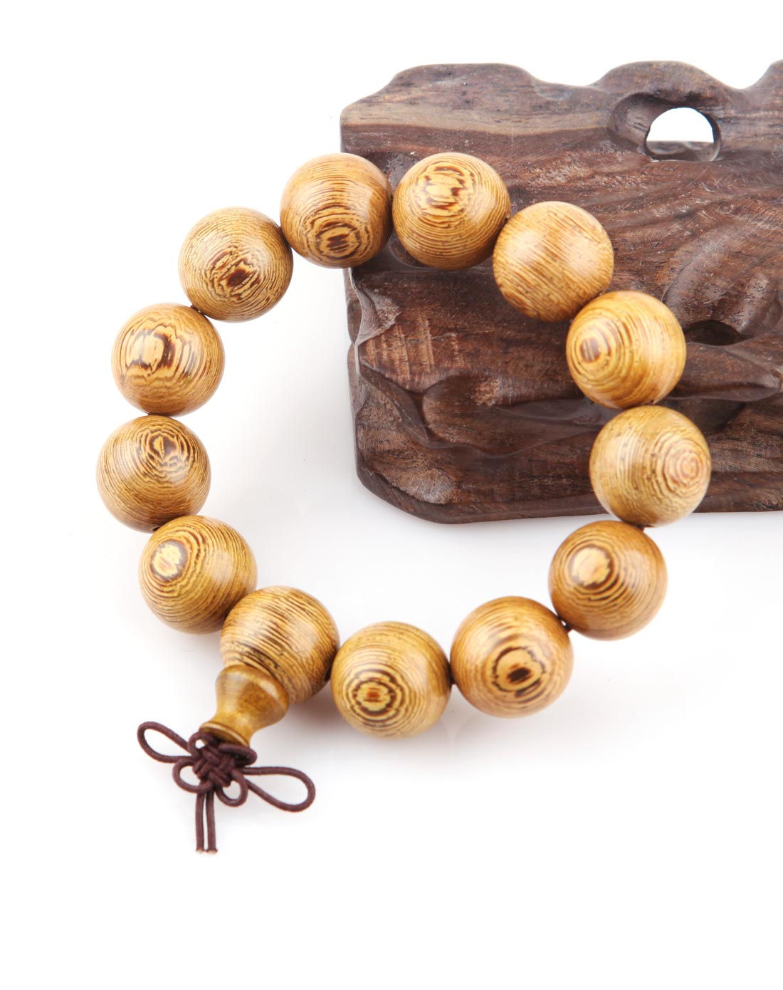 中性鸡翅木佛珠手串