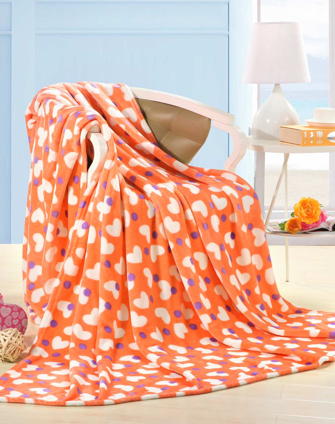 > 法兰绒毛毯星语心愿100*150cm