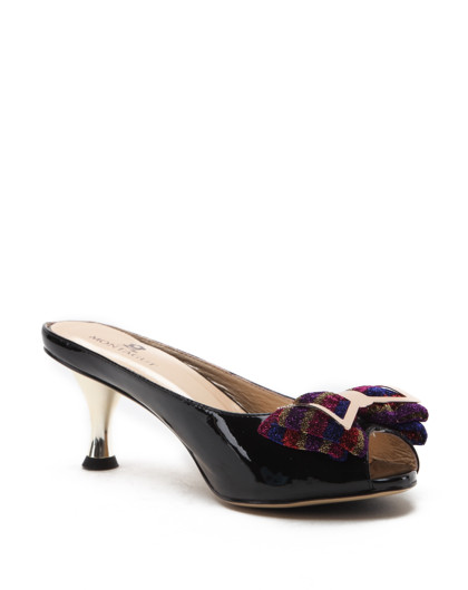 梦特娇漆牛皮经典凉鞋