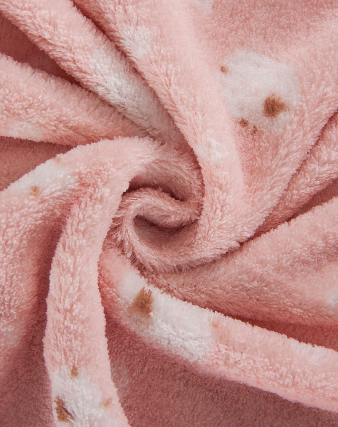 8m粉色棕点珊瑚绒空调毯