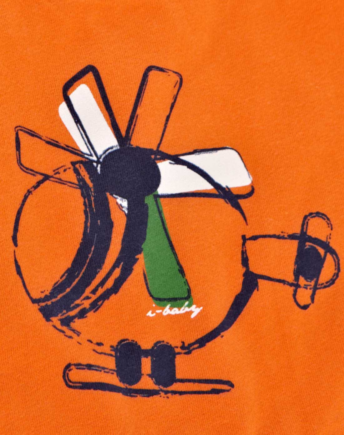 男童橙色涂鸦王国幸运连连转口水兜