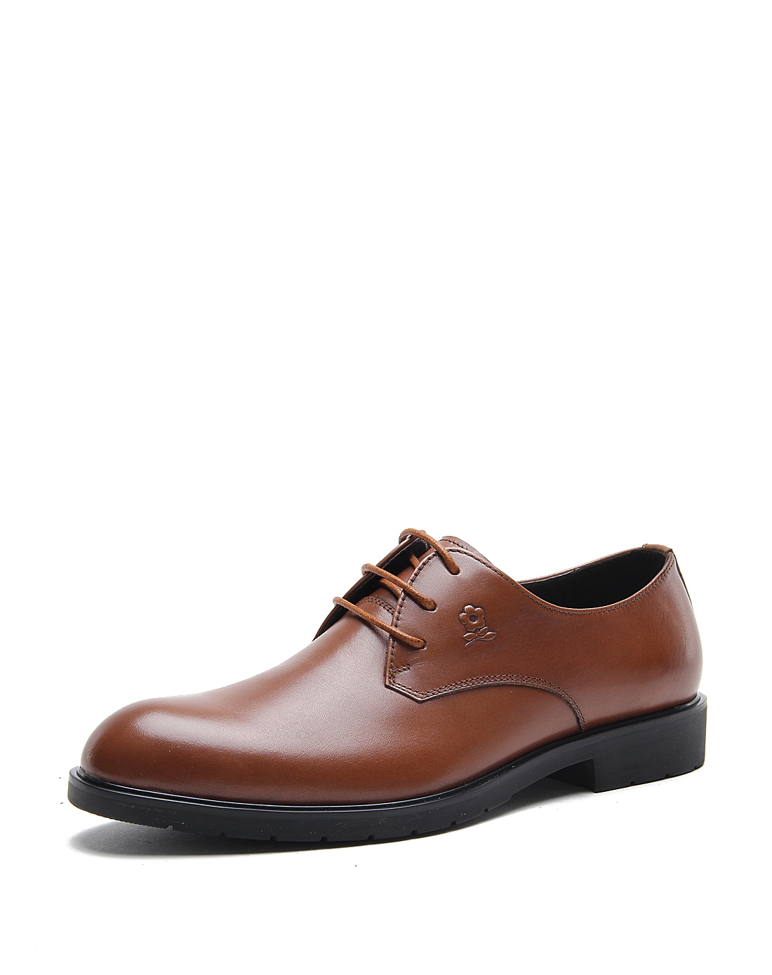 浅棕色半粒面皮绅士商务鞋