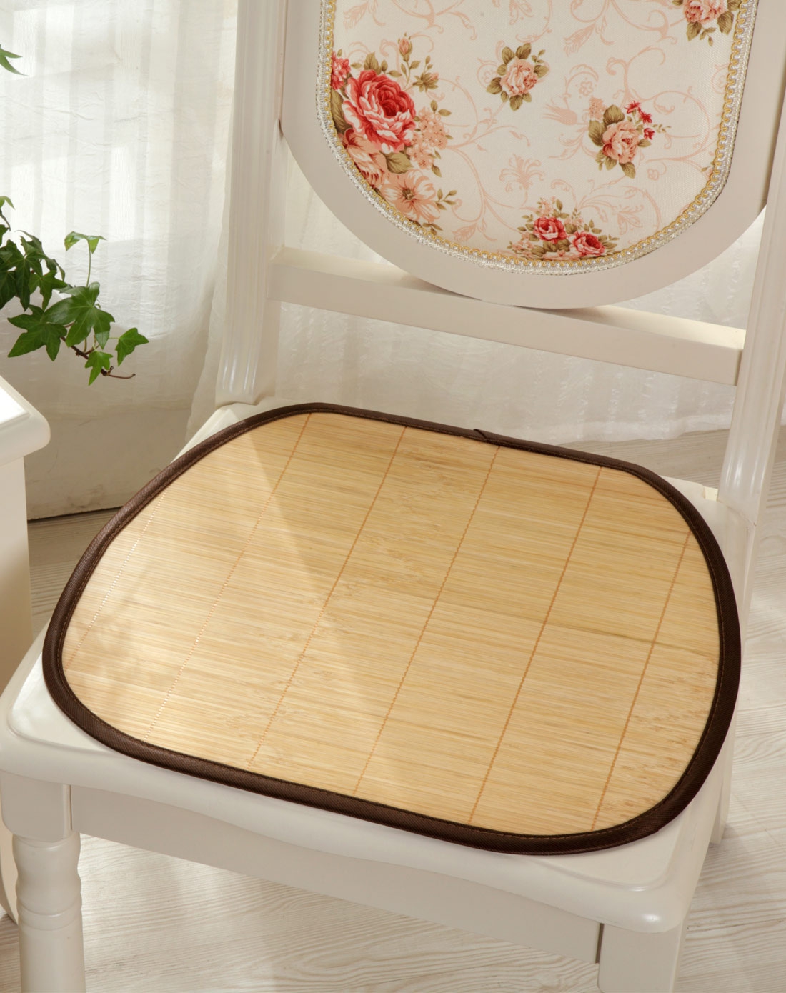 40*42cm沁心竹凉坐垫一对装(米色)