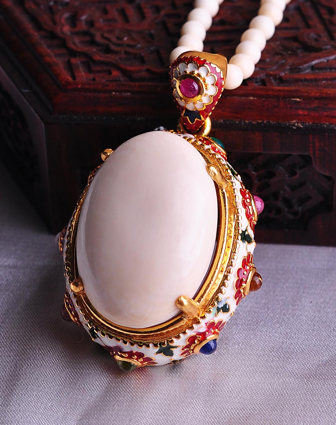 民族风情猛犸象牙长链附证书