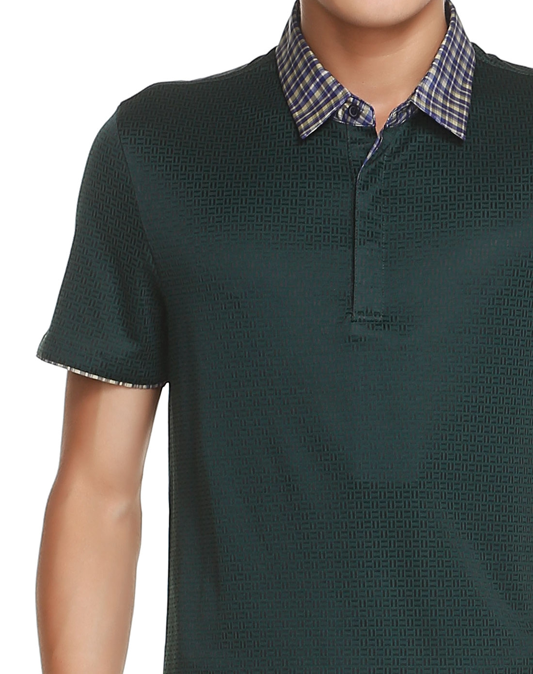 迈林61凯瑞melidocrane休闲墨绿色短袖t恤m14sps01506_唯品会