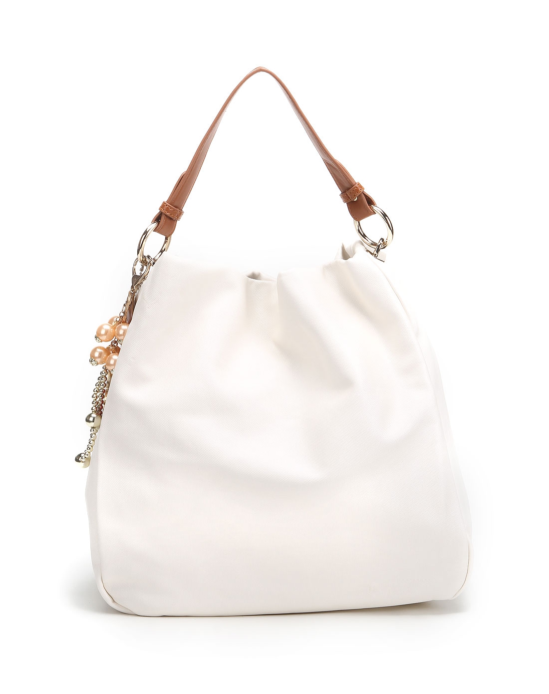 高雅白色单肩包